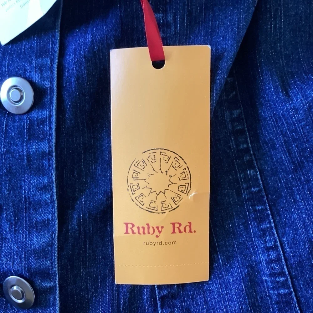 Ruby Rd. Blue Jean Jacket - Picture 8 of 9